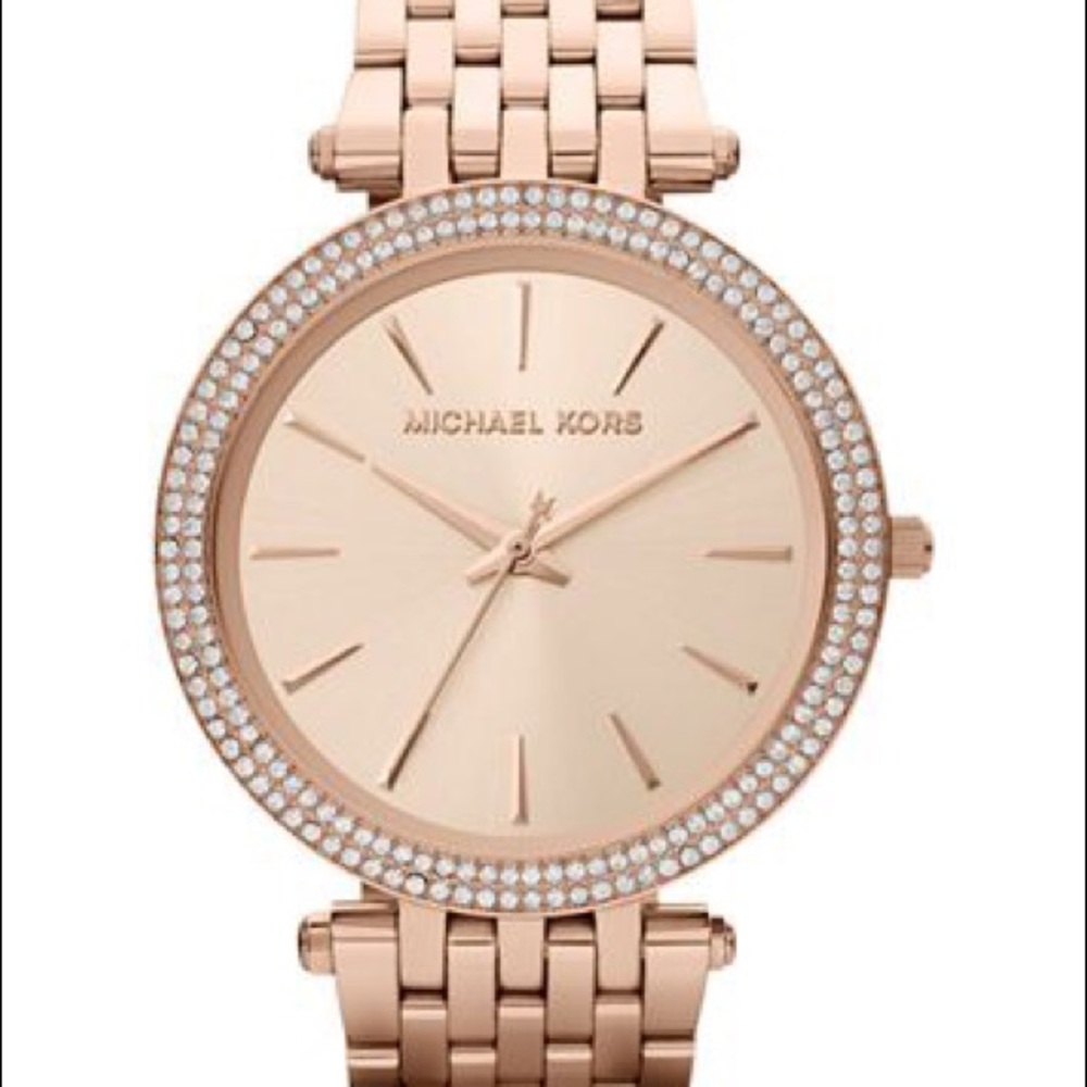MK Darci Rose Gold Stainless Steel Bracelet Watch